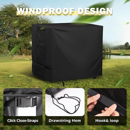Outdoor Island Table Cover for Feasto Grill Cart with Storage Cabinet, Outdoor Kitchen Cabinet Cover for BBQ Storage Cabinet/Outdoor Kitchen Cart/Outdoor Prep Table - Image 5