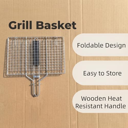 Fish Grilling Basket, Stainless Steel Fish Grill Basket, For Outdoor Grill - Image 6