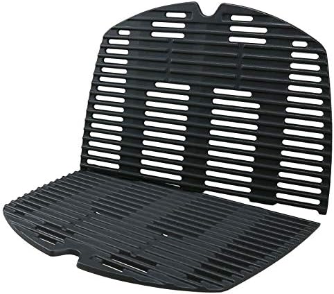 Uniflasy 7646 7584 Cast Iron Grill Grates for Weber Q300/320/3000/3100/3200 by Uniflasy