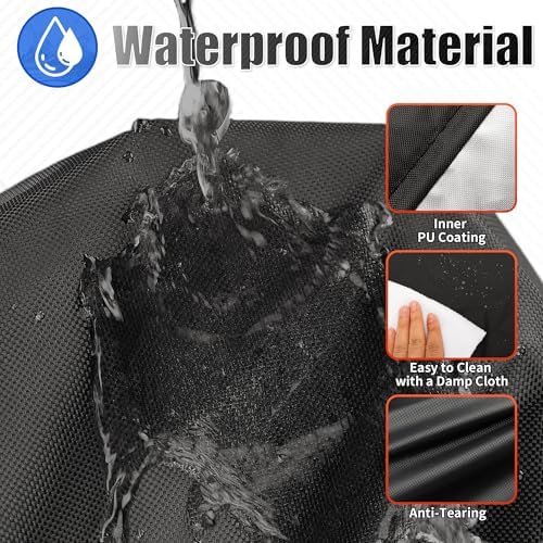 i COVER Grill Cover, 60 inch BBQ Grill Cover for Outdoor Grill, Waterproof BBQ Cover, Fade Resistant Barbecue Gas Grill Covers for Weber, Char-Broil, Nexgrill and More - Image 5
