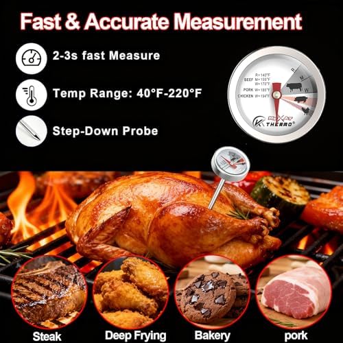 KT Thermo Thermometers, Not for Medical Purposes Meat Thermometer Mini Dial - Image 3