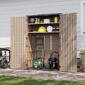 Aoxun Outdoor Storage Shed with 2 Shelves & Floor, 64 Cu.Ft Storage Cabinet by Aoxun