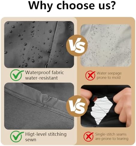 30 Inch Electric Smoker Cover for Masterbuilt and Pit Boss 2 Series Smokers, Heavy Duty Waterproof Vertical Smoker BBQ Grill Cover, All Weather Resistant,Moisture-Proof、Breathable - Image 5