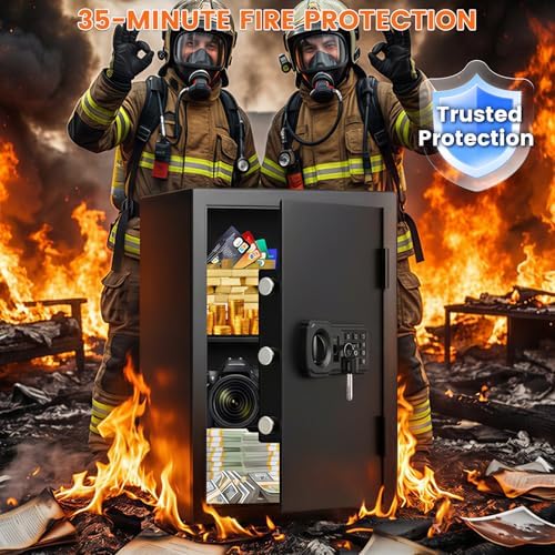 Fireproof Safe Box | 1800℉ 35-Min Real Test Fire Safe | 3.6 Cuft Large Safe - Image 3