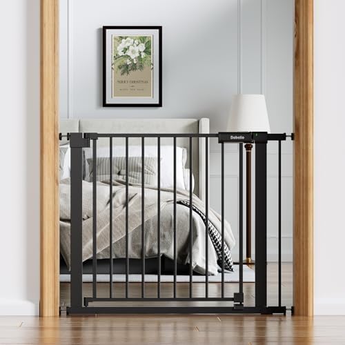 Babelio Baby Gate for Stairs No Drilling, PressGuard, 36-41 in Dog Gate by BABELIO