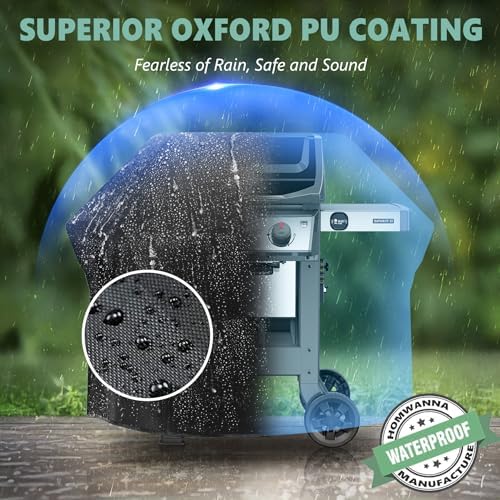 Grill Cover 48 Inch - Outdoor BBQ Cover for Weber Spirit 200 Series 2 Burner Grill Waterproof & Heavy Duty - 600D Superior Barbecue Covers for Weber Spirit 2 E210, Spirit E215 and Spirit 200 - Image 7