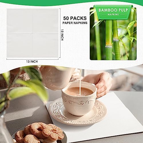 Gezond Compostable Paper Plates Set 300pcs Disposable Plates 10 Inch - Image 3
