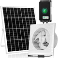 blessny 8" Solar Rechargeable Exhaust Fan for Greenhouse, Chicken Coop by blessny