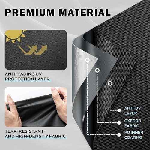 Griddle Cover for Royal Gourmet PD4001 4 Burner Propane Gas Griddle, Flat Top Grill Cover for Royal Gourmet 55in 4-Burner Outdoor Grill - Image 3