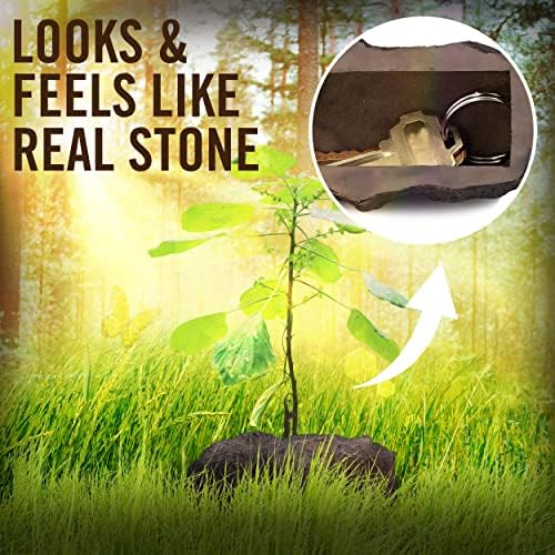 Hide a Key Outside Fake Rock - Looks & Feels like Real Stone - Safe for Outdoor Garden or Yard, Spare Key Storage, Weatherproof Key Holder, Blends with Landscaping by Rampro - Image 3