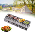 8 Burners BBQ Gas Grill, Commercial Gas Grill Griddle, Gas Indoor/Outdoor Grill BBQ Grill with Temperature Control, Flat Hotplate Smokeless Grill by LOYALHEARTD
