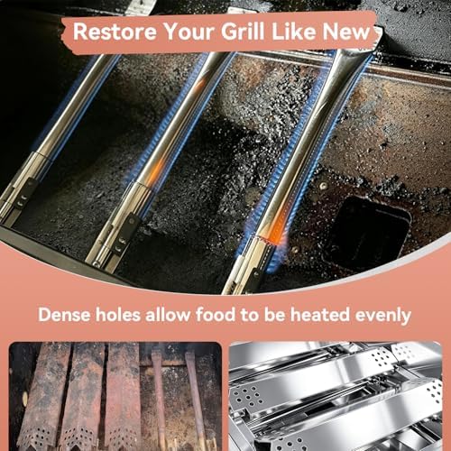 720-0830H Stainless Steel Grill Parts Kit for Nexgrill 4 & 5 Grates Burner - Image 7
