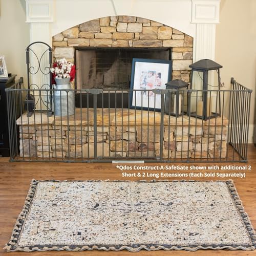 Qdos Safety Construct-A-SafeGate Long Extension | Slate | Extra 23.5" Section for Qdos Safety Construct-A-SafeGate - Use to create extra-large or freestanding baby gates - Image 2