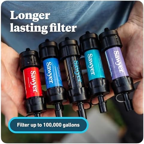 Sawyer Products SP340 Mini Water Filtration System, Filter and Cleaning Plunger only, Single, Teal - Image 2