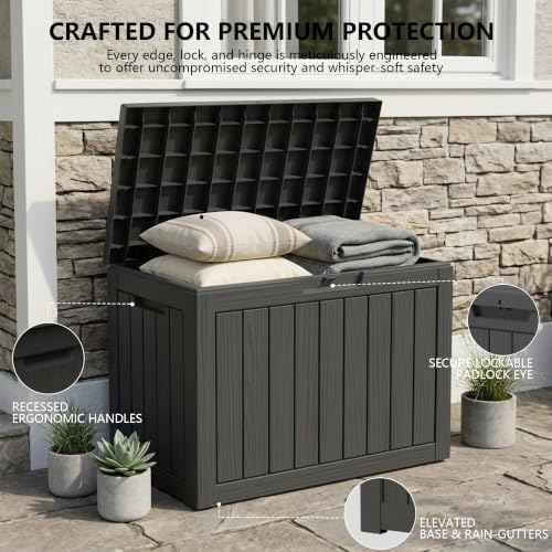 Outdoor Storage Box, 50 Gallon Waterproof Deck Box [Upgraded 3.0] - Image 3