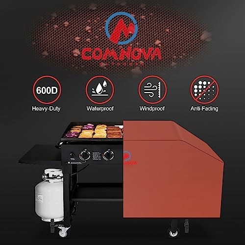 Comnova Griddle Cover for Blackstone Griddle Without Hood 36 Inch - 600D Flat Top Grill Cover for Blackstone 36" Griddle Heavy Duty Waterproof, 36" Griddle Cover for Black Stone 1554, 1825 and More - Image 3