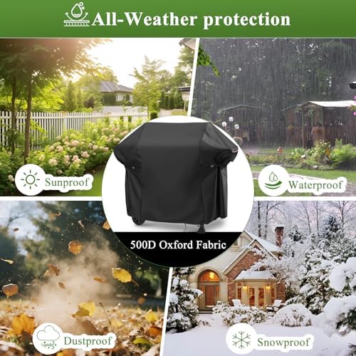 Grill Cover for Royal-Gourme-t GA5401T 5-Burner Propane Gas Grill - Image 5