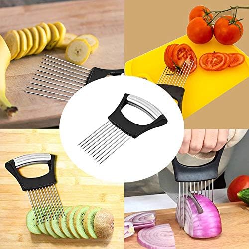 Stainless Steel Onion Holder for Slicing,Onion Slicer Holder,Kitchen Gadget - Image 3
