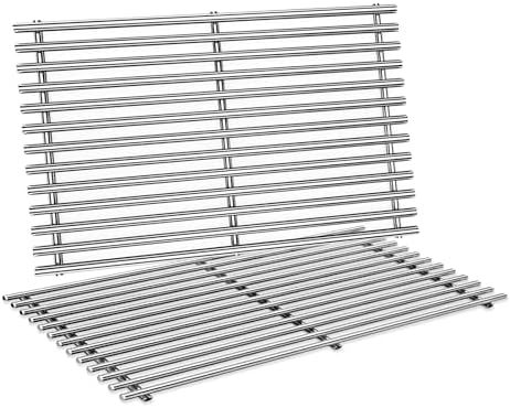 Spirit Grill Grates Stainless Steel 7637 for Weber Spirit E210 Grill Replacement for Weber Spirit 200 & Spirit GS4 II E210 Grill Parts for Weber Spirit Stainless Steel Grates 17.5" E210 E220 S210 S220 by Uniflasy