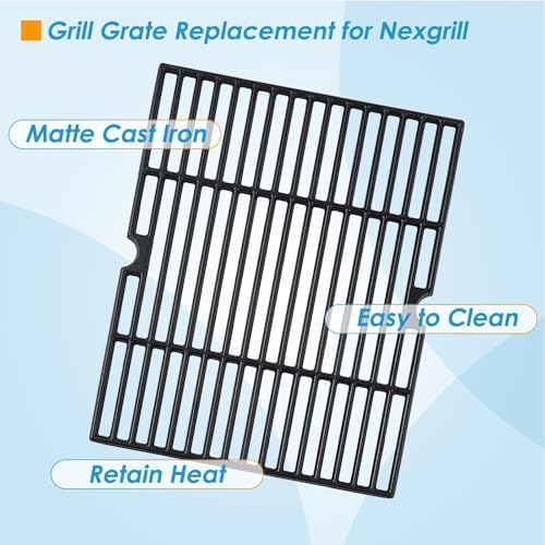 17 1/8" x 12 7/16" Cooking Grates Replacement for Nexgrill 720-0830MN, 720-0670E, 720-0737, Grill Master 720-0670E, Grill Chef BM616, GC610, Cooking Grid for Nexgrill Grill Grates Replacement - Image 4