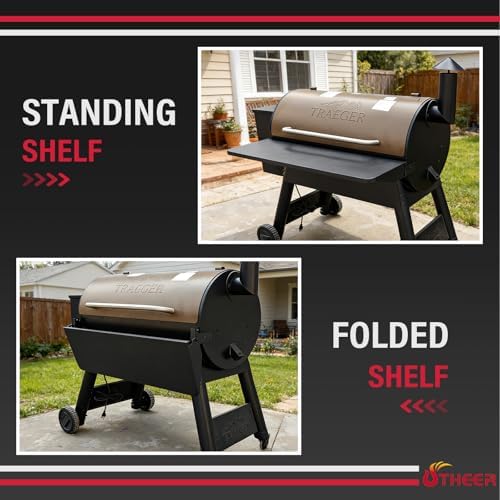 Utheer Folding Front Shelf for Traeger Pro 34, Century 885, Texas Elite 34 - Image 6