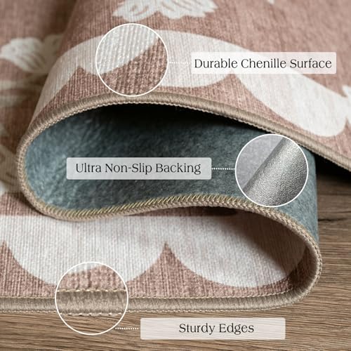 Floral Outdoor Rugs, 28"x43" Front Door Mat Indoor Outside Entrance - Image 2
