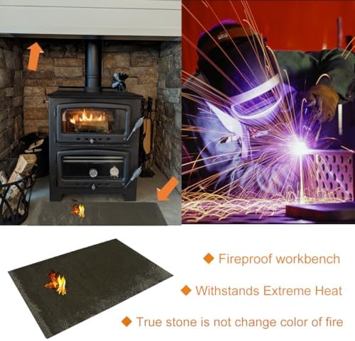 Titanium Adhesive Backed exhaust heat shield 24'' X 40'' for wall behind grill 2500 Degrees High Temp Protection Material Thermal Barrier Blanket Mat - Image 5