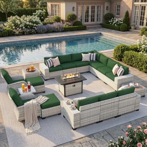 Outdoor Patio Furniture Set PE Wicker Rattan Outdoor Sectional Sofa by MuphyersPatioFurniture