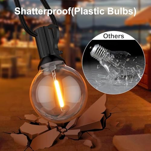 GPATIO Outdoor String Lights, 100FT LED Waterproof Patio Lights for Outside - Image 4