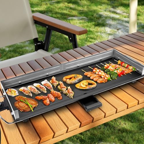 AEWHALE 35" Electric Nonstick Extra Large Griddle,2000W Teppanyaki Grill - Image 5