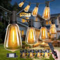 Minetom 100FT Outdoor String Lights with Remote, ST38 Patio Lights Dimmable by Minetom