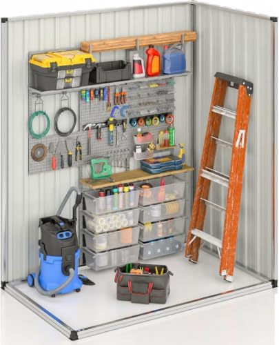 WKM 5X3 FT Outdoor Storage Shed Black - Image 2