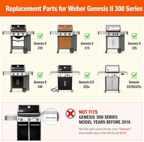 Uniflasy Genesis 2 Grill Parts for Weber Genesis GS4 II 300 Series Grills - Image 3