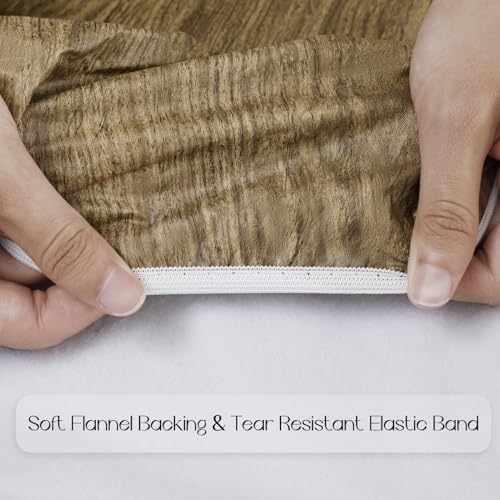 Romanstile Round Fitted Vinyl Tablecloth with Elastic Edge 100% Waterproof - Image 4