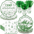 168Pcs Camp Bachelorette Party Decorations Serves 24 by Greencian