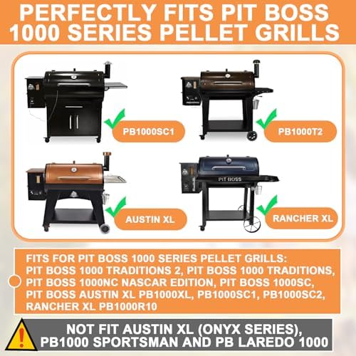 Flame Broiler Slide Cover & Bottom Kit for Pit Boss 1000 SER Smoker Pellet Grills Pit Boss 1000NC Nascar Edition,Austin XL Replacement Parts PB1000XL PB1000SC1 PB1000SC2,Rancher XL PB1000R10 Accessory - Image 3