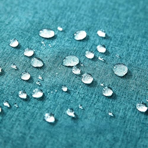 MIULEE Decorative Outdoor Pillow Covers Euro Waterproof 24x24 Turquoise - Image 2