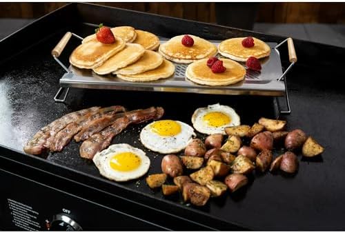 Adjustable Grill Warming Rack for Blackstone Flat Top Griddle 28 inch - Stainless Steel Warming Cooking Rack | Grates Grids Accessories for Weber and Most Flat Top/Table Top Griddle Grills - Image 4