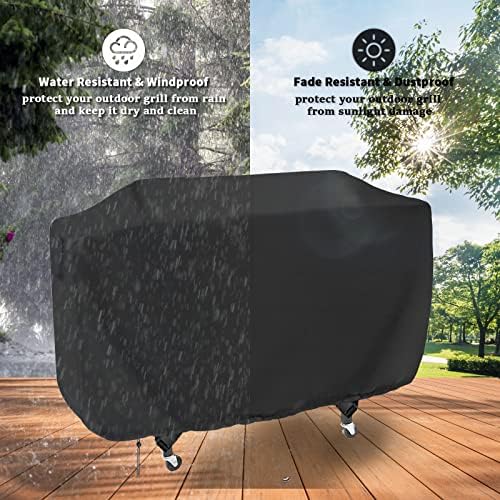 Flattop Grill Cover for Royal Goumet for Char-Griller Flat Iron 4 Burner - Image 6