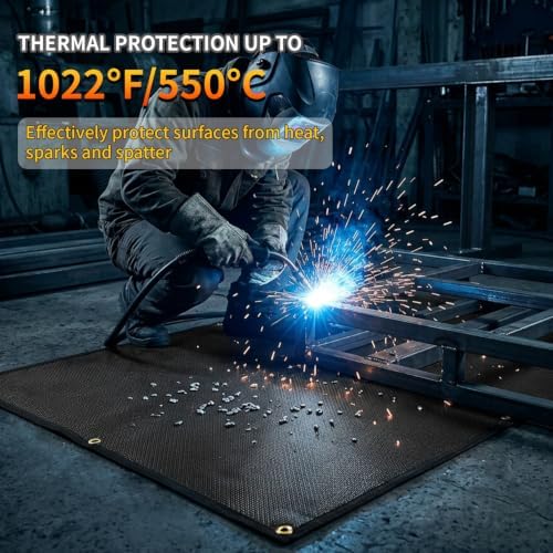 kaidun 4x6 ft Silicone Coated Fiberglass Welding Blanket with Grommets - Image 3