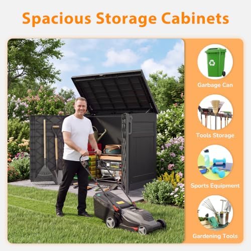 Outside Outdoor Storage Cabinet 51 Cu Ft, Pool Patio Storage Box - Image 5