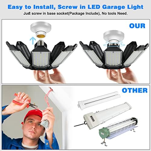 Garage Lights - Ultra Brighter 40,000LM Garage LED 6500K Daylight - Image 5