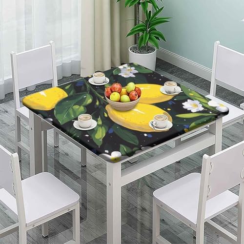 Tablecloth Square, Lemon Grove Pattern Printed on Oilproof Table Cover Square, Perfect for Breakfasts Tea Gatherings, Fit for 40" x 40" Square Tables - Image 2