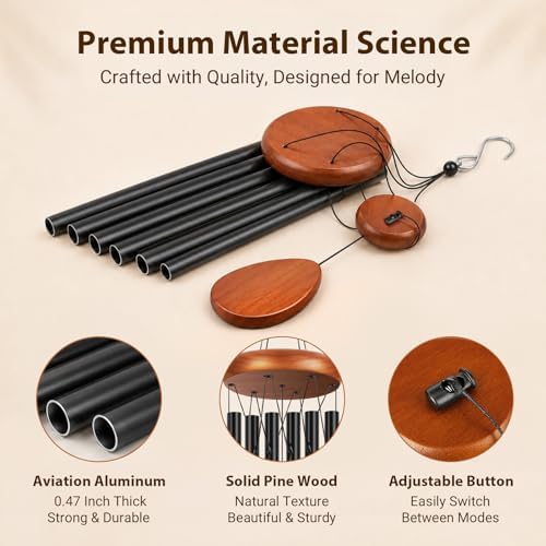 Winzwon Wind Chimes for Outside, House Warming Gifts for Women - Image 3