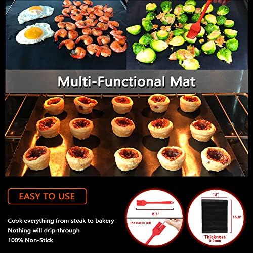 Foldable BBQ Fish Grill Basket with 430 Stainless Steel, Grill Set Includes: a Reusable Grill mat and a basting Brush. - Image 4