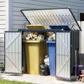 6 x 3 FT Trash Can Storage Shed with Lift-Up Lid for Backyard by Unknown