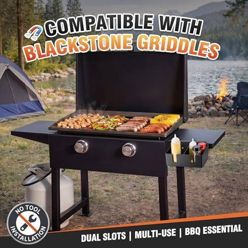 Hohean BBQ Magnetic Bottle Holder, Compatible with Blackstone Griddle - Image 5