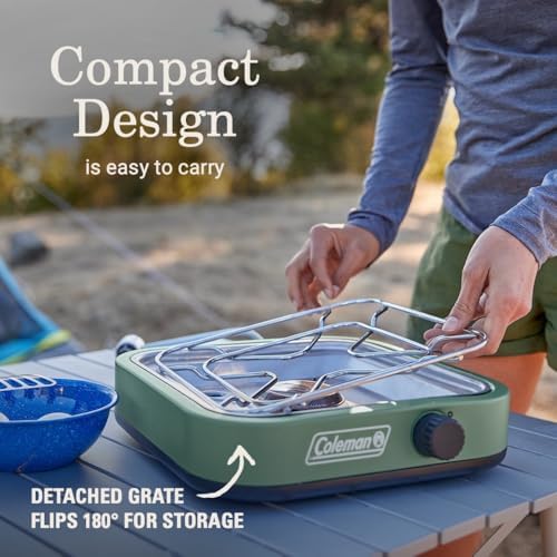 Coleman Cascade 18 1-Burner Camping Stove, Portable Cooktop, 8000 BTUs - Image 3