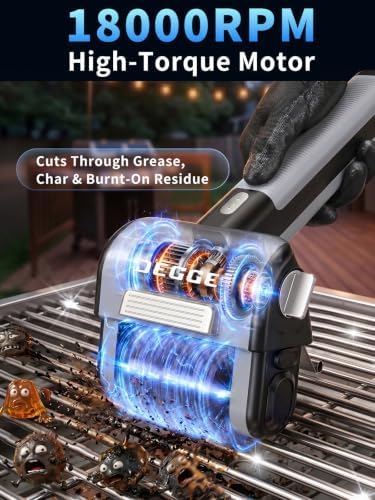 DEGGE Electric Grill Brush, Cordless BBQ Grill Cleaner with 4500mAh Battery - Image 3