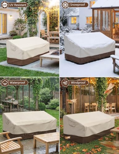 Vailge Patio Loveseat Cover 2-Seater & Outdoor Sofa Couch Cover Waterproof - Image 6